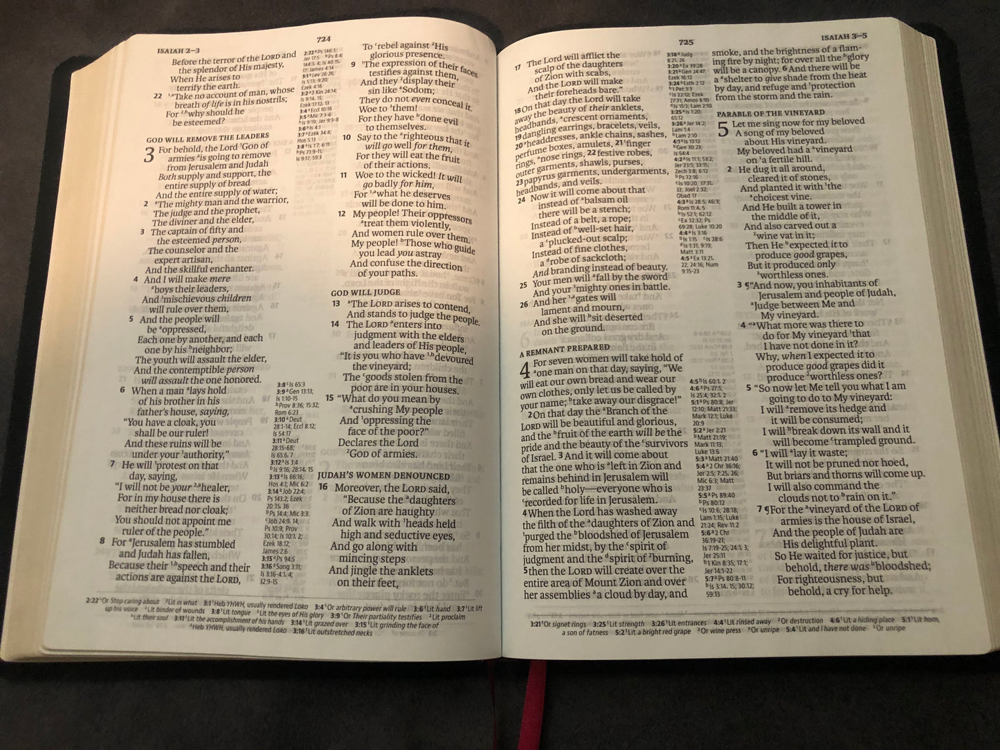 NASB 2020 Reference Bible Large Print Black Leather New American Standard