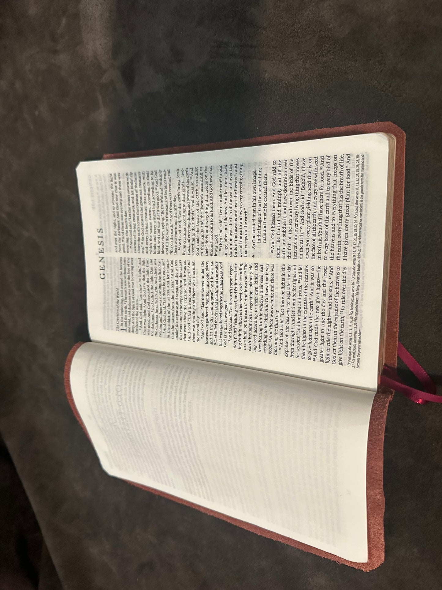 esv thinline bible leather English Standard Version Burgundy Compact