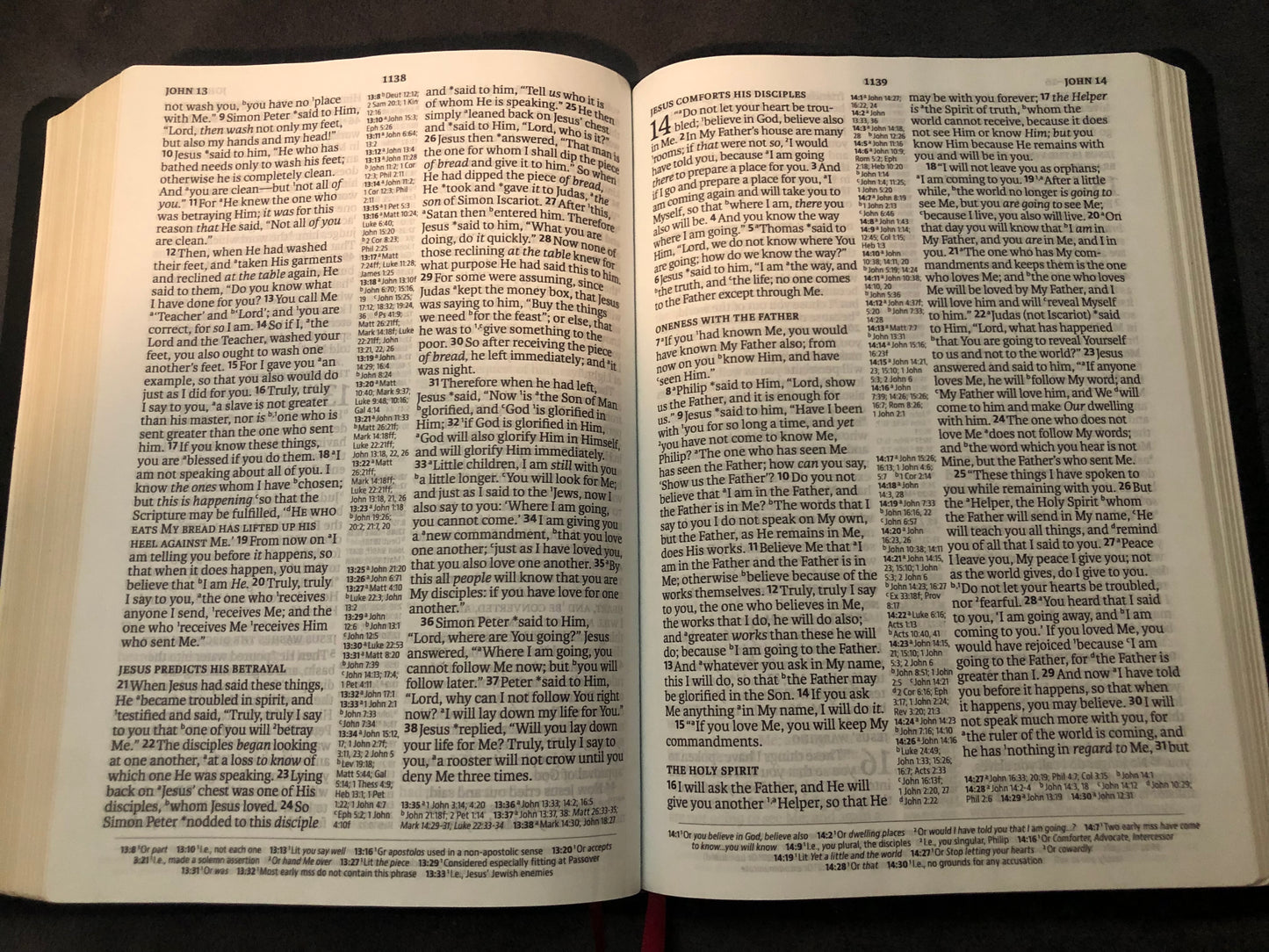 NASB 2020 Reference Bible Large Print Black Leather New American Standard