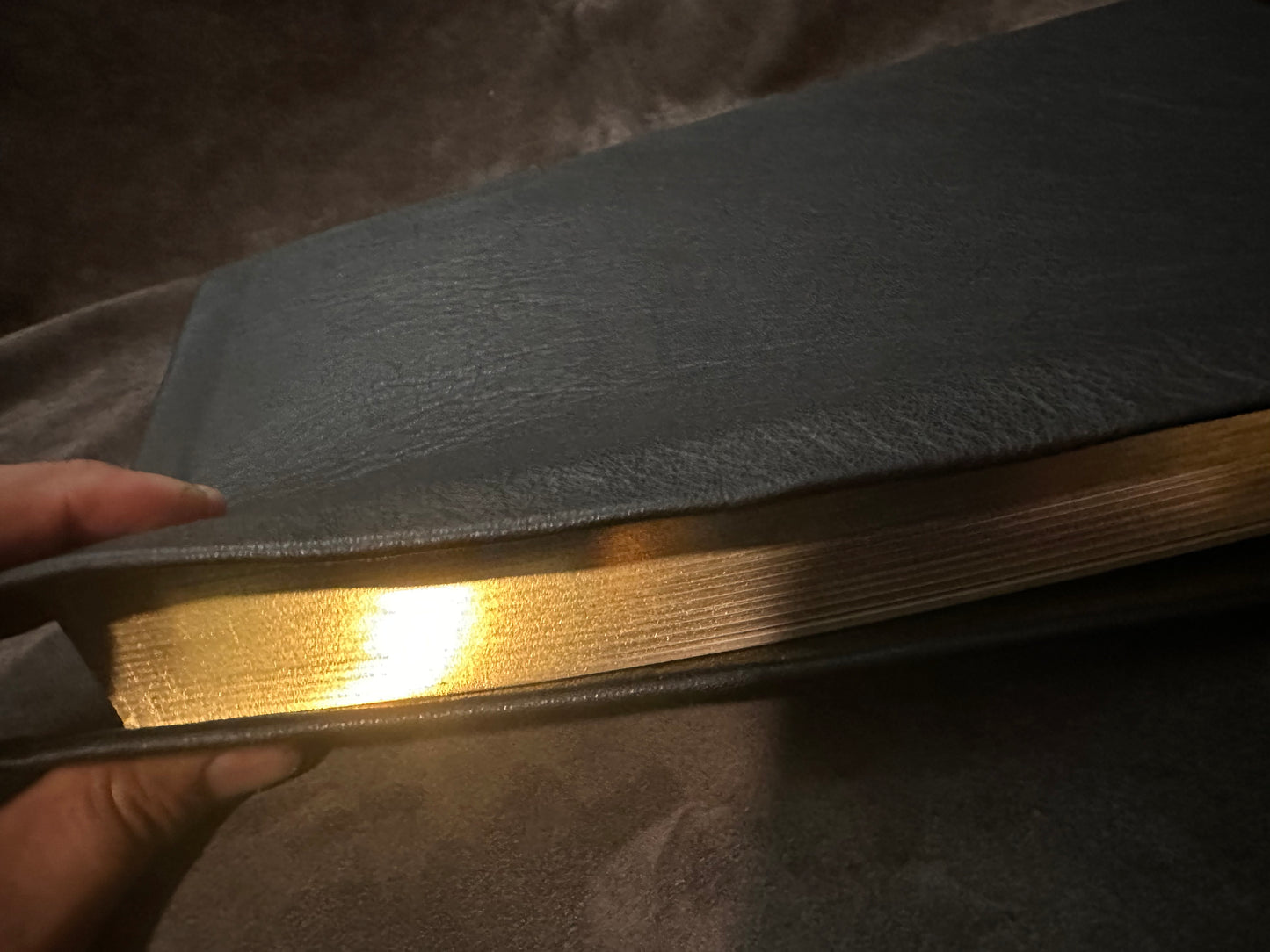 Edge lined Ethiopian Bible genuine leather