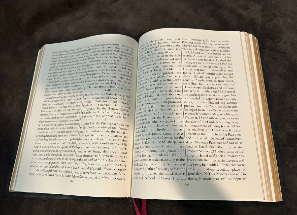 Ethiopian Bible, large print, red leather