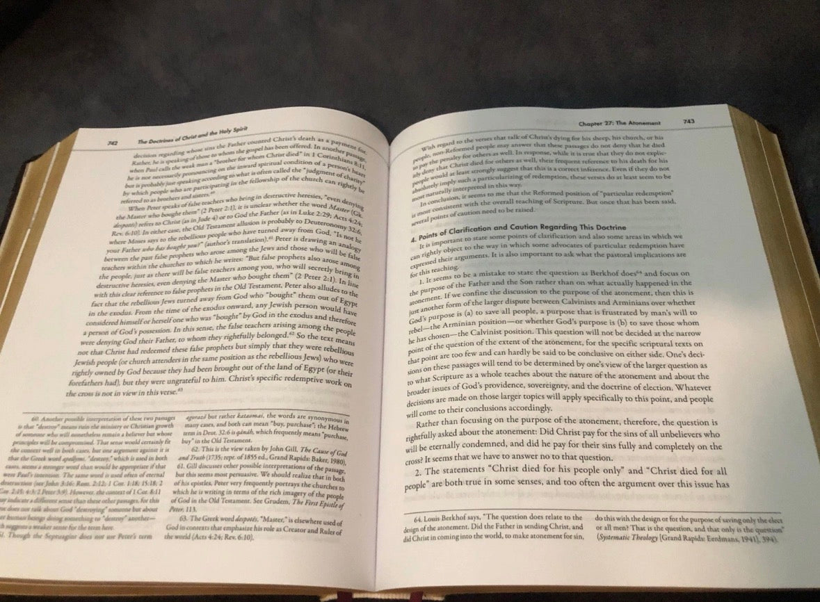 Rare Leather Bound systematic theology wayne grudem 2nd edition Brown