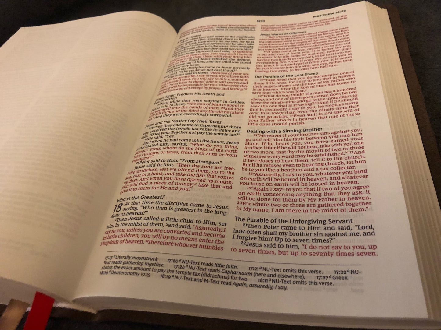 NKJV interleaved bible cowhide Leather No Markings.