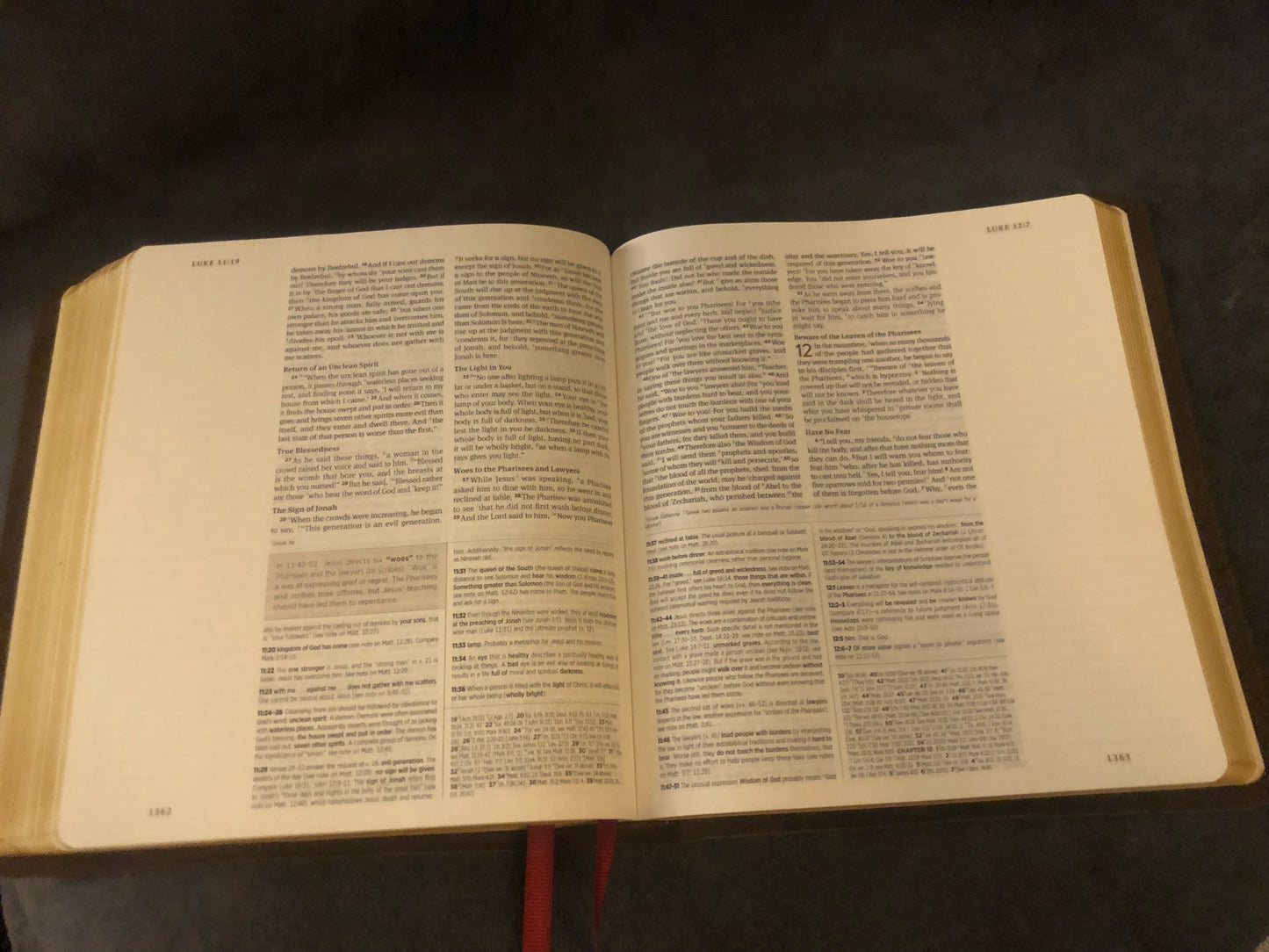 ESV ENGLISH STANDARD VERSION journaling study Bible Soft leather Wide Margin