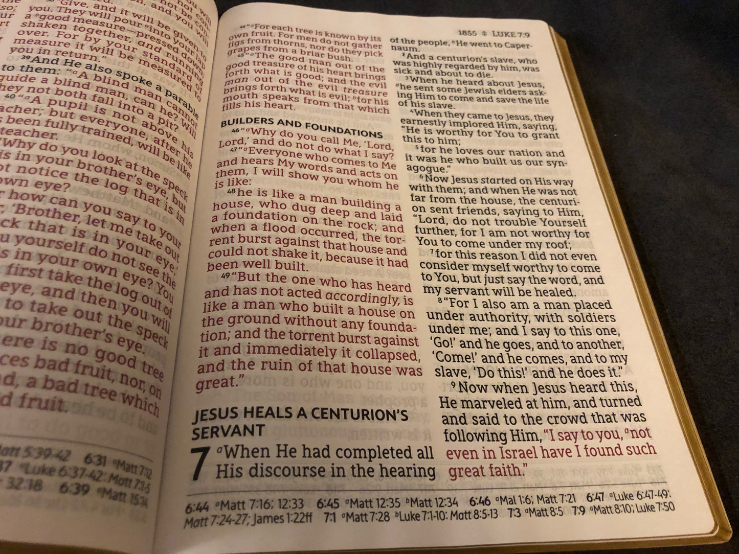 NASB New American Standard super giant print Reference Bible Leather 16.5 Font