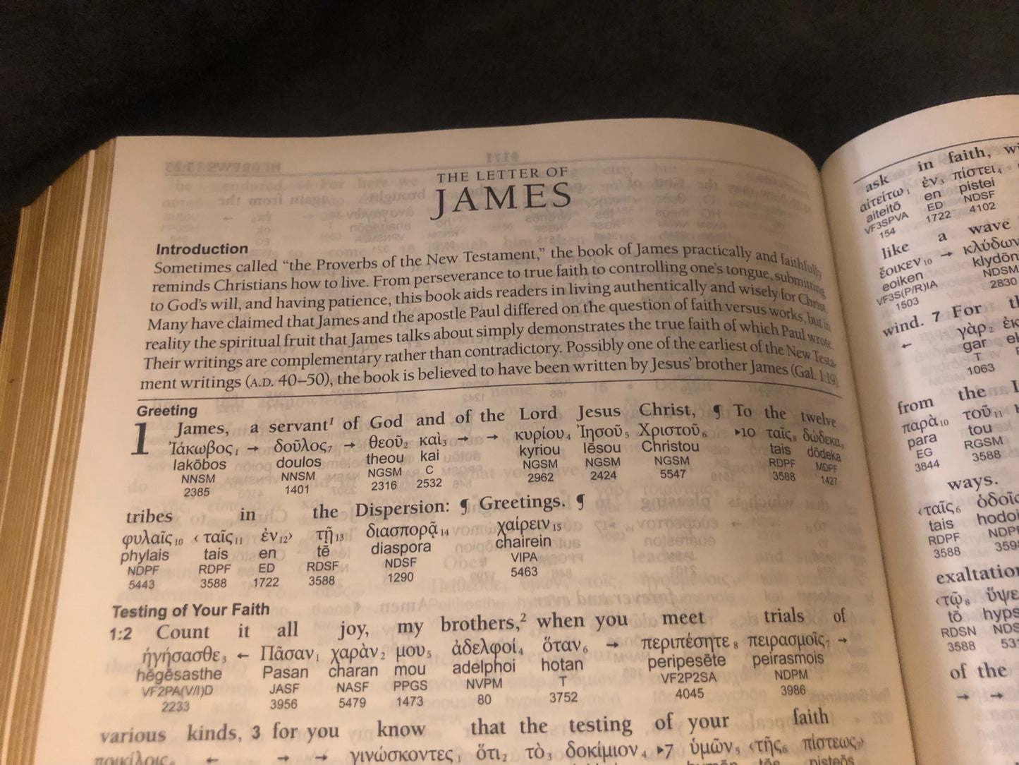 ESV ENGLISH GREEK REVERSE-INTERLINEAR NEW TESTAMENT