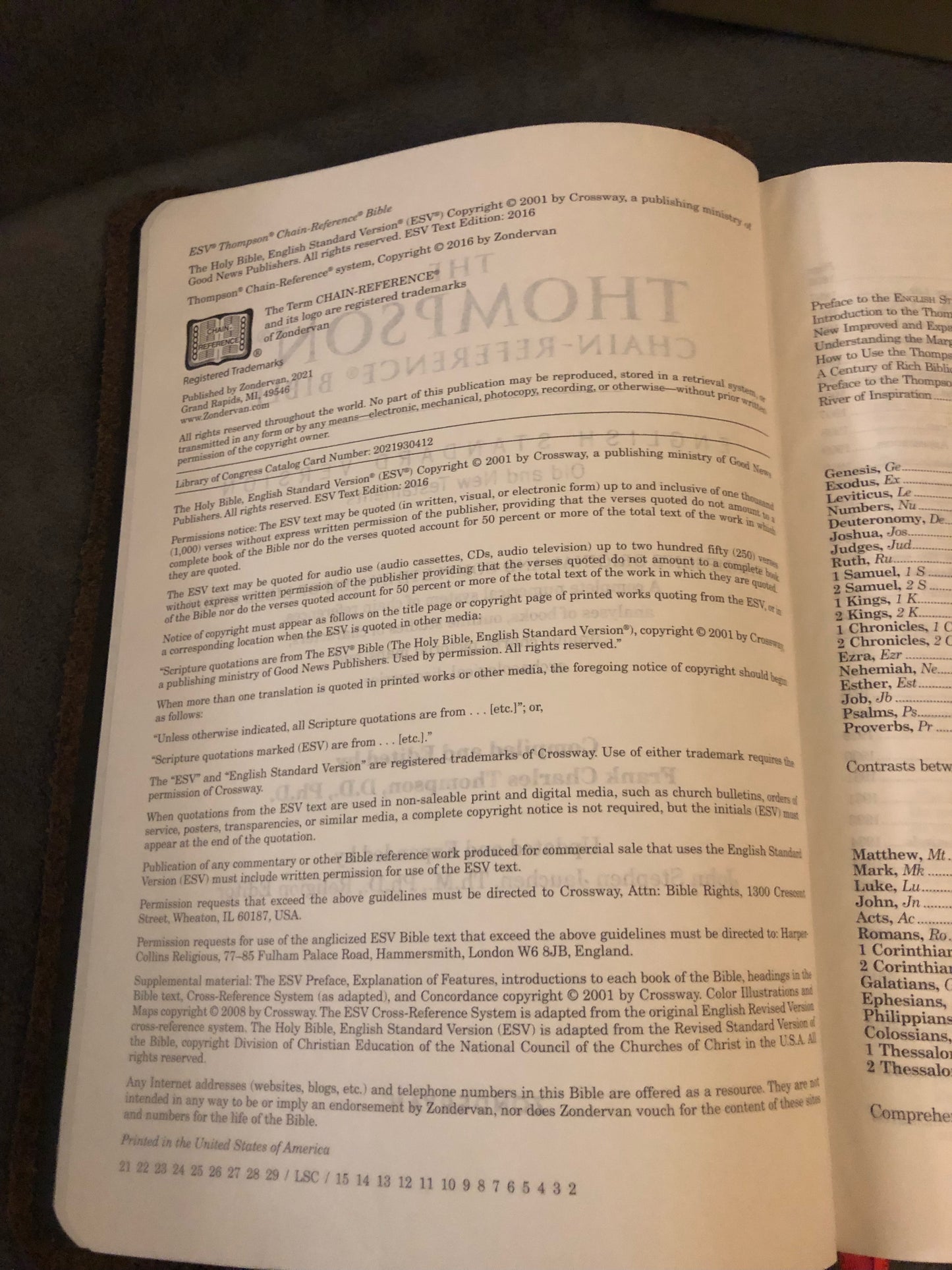 ESV THOMPSON CHAIN REFERENCE BIBLE
