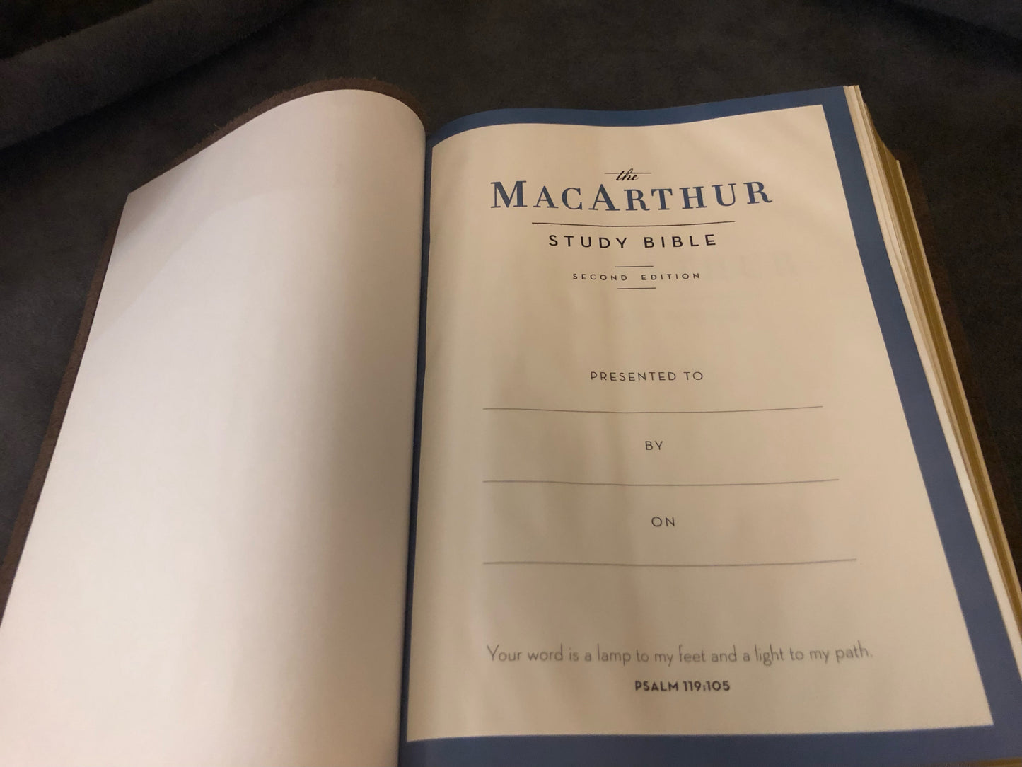 NASB MacArthur study Bible 2nd edition NEW AMERICAN STANDARD cowhide Leather