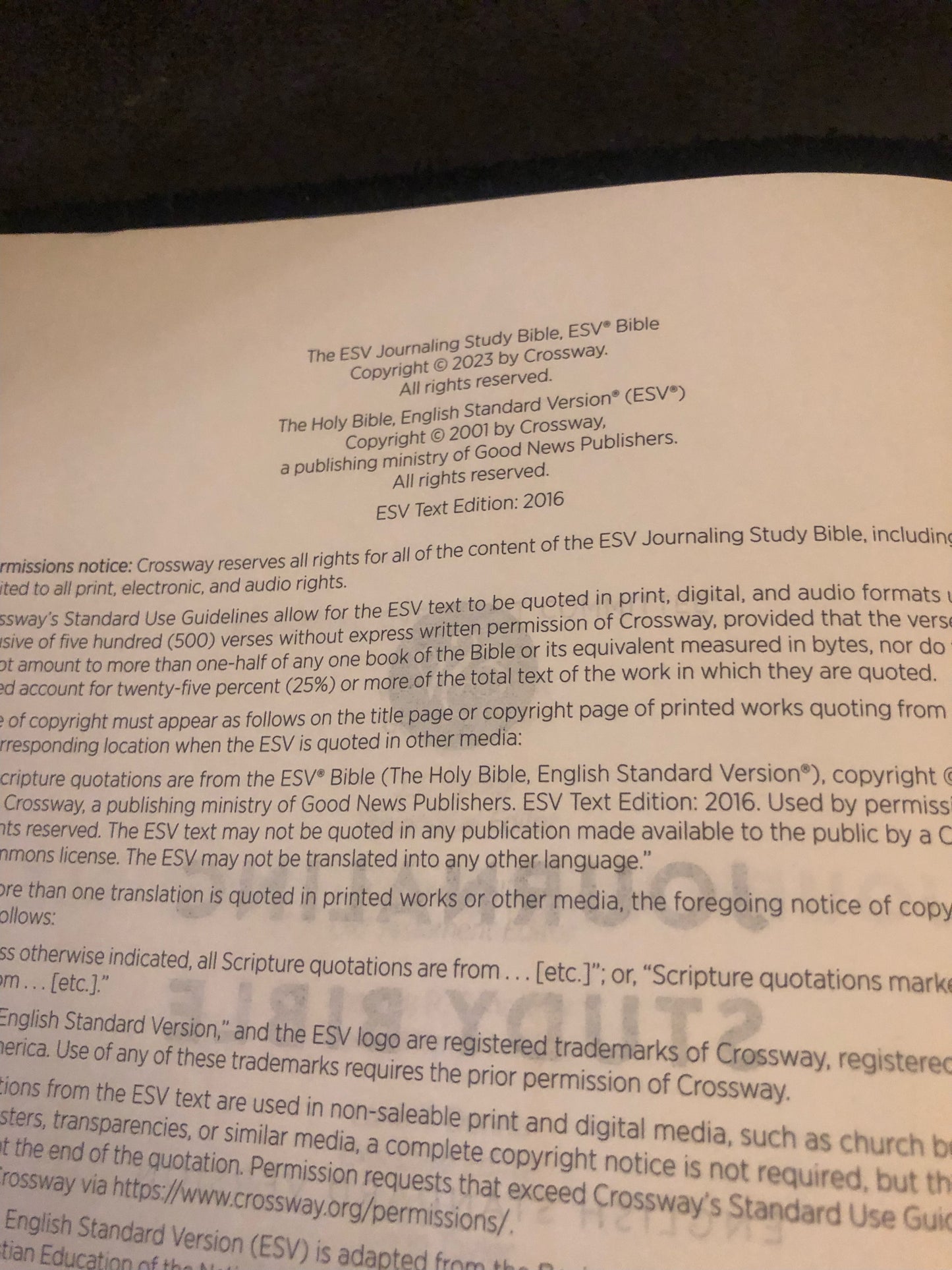 ESV ENGLISH STANDARD VERSION Journaling Study Bible English Standard Version