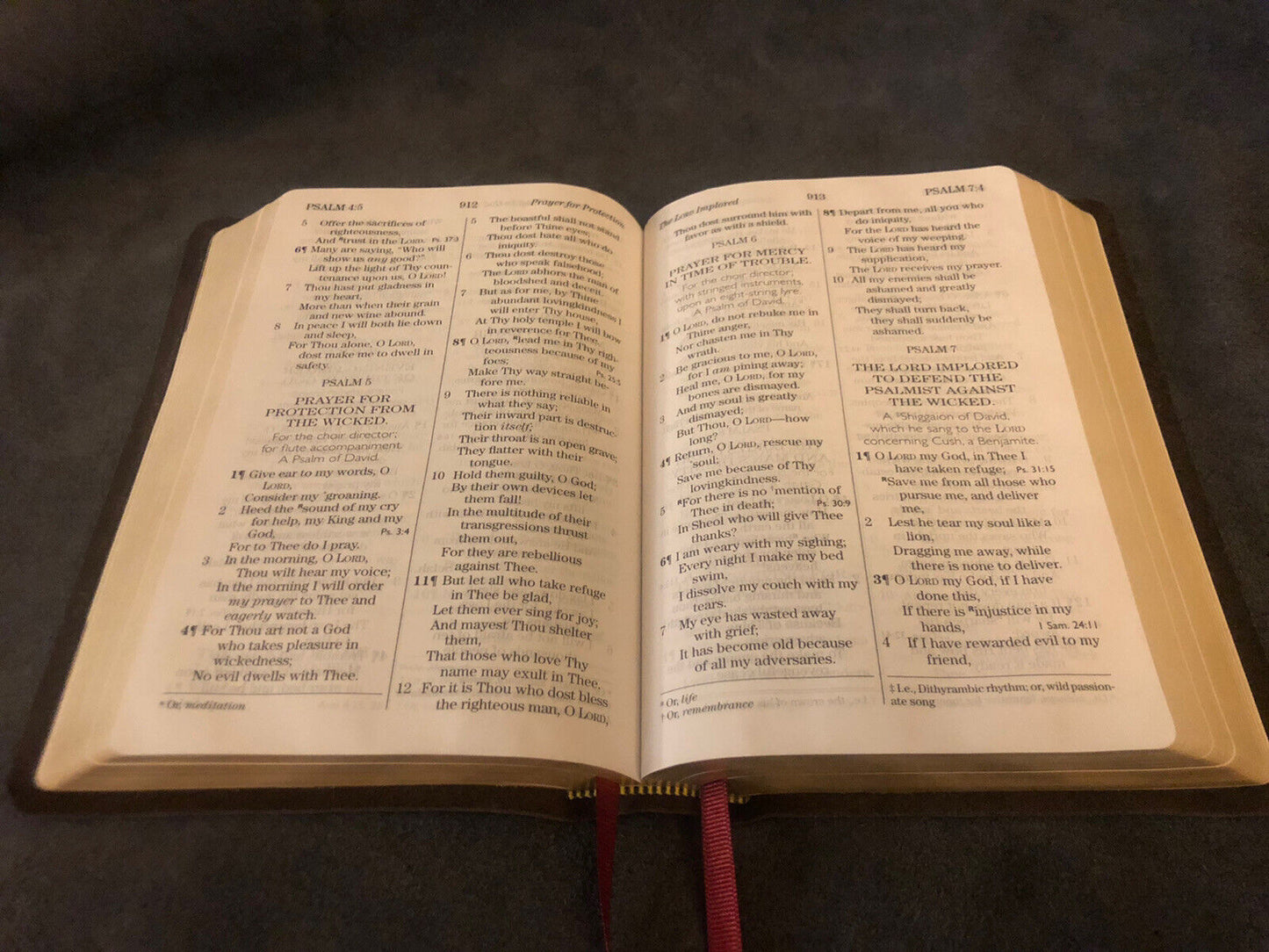 NASB NEW AMERICAN STANDARD giant print Bible 1977 Soft Brown Cowhide Leather