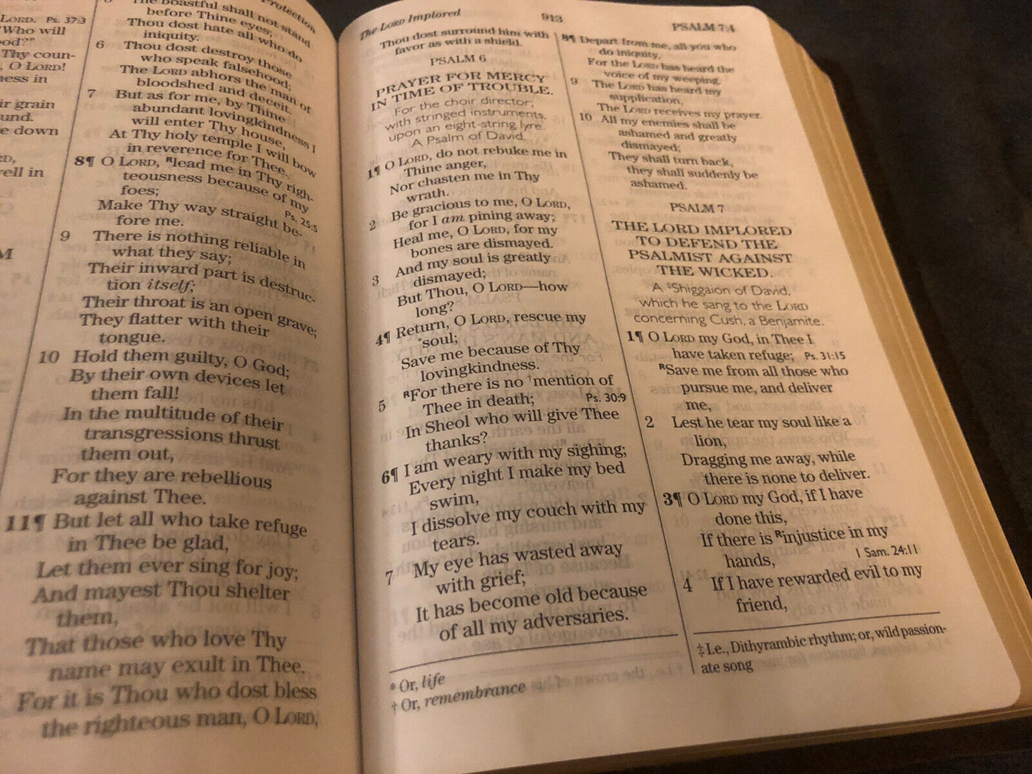 NASB NEW AMERICAN STANDARD giant print Bible 1977 Soft Brown Cowhide Leather