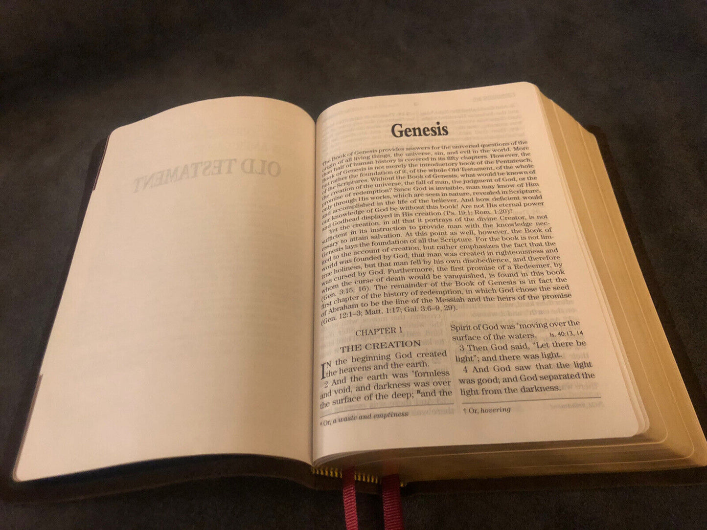 NASB NEW AMERICAN STANDARD giant print Bible 1977 Soft Brown Cowhide Leather