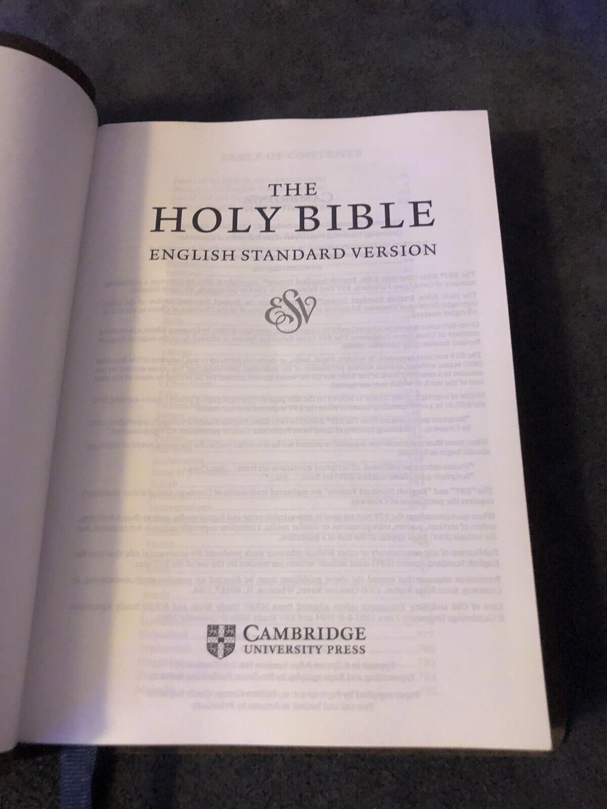 ESV CAMBRIDGE DIADEM reference Bible English Standard Version Cowhide Leather
