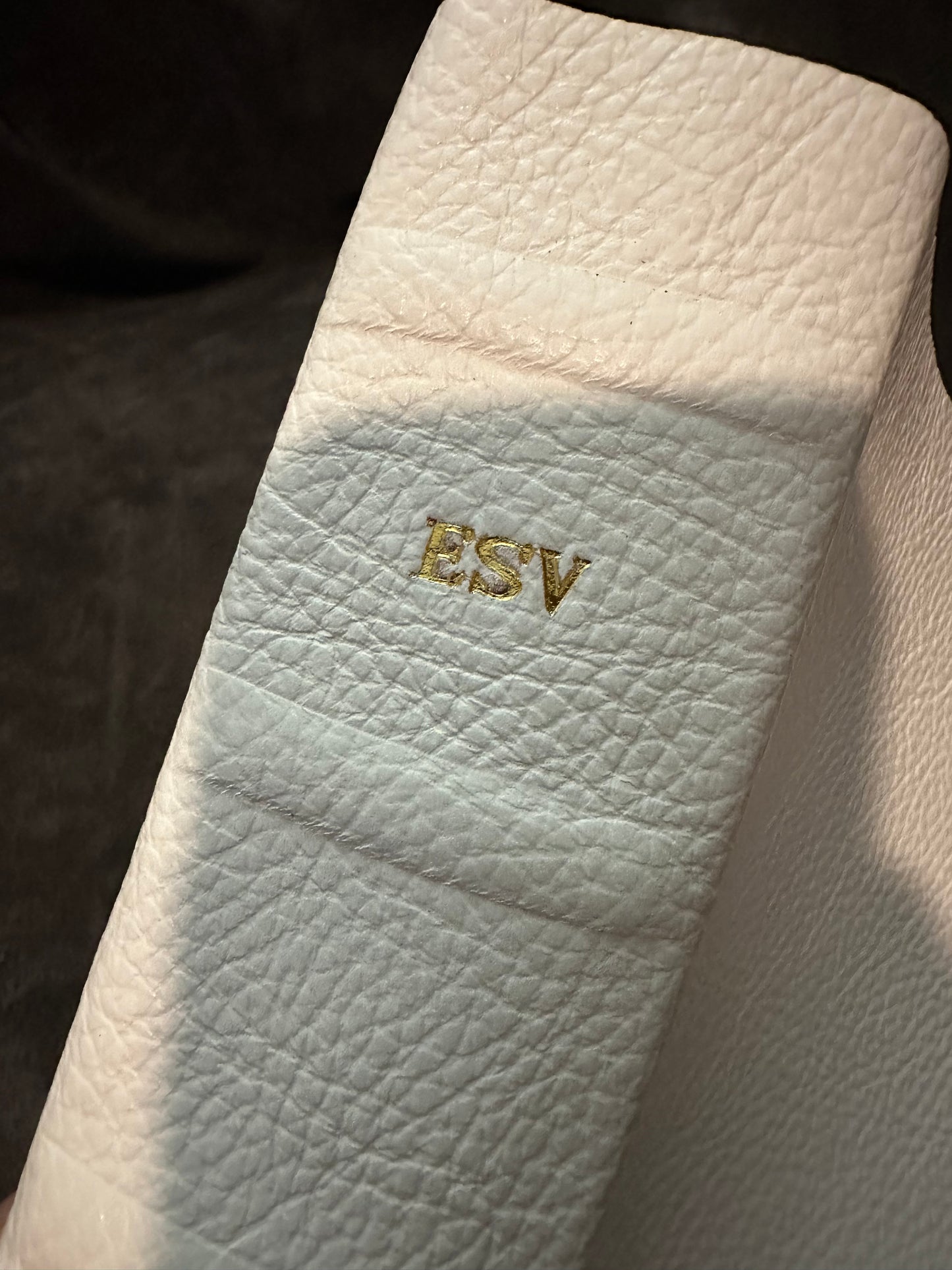 Esv study bible white genuine leather
