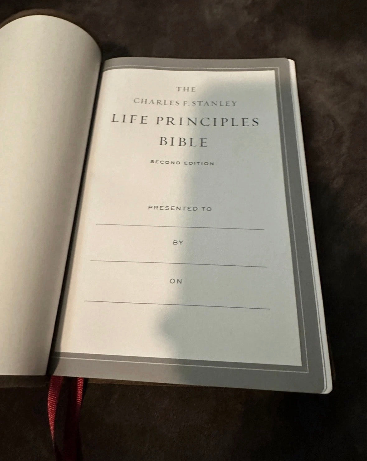 charles stanley life principles bible nasb New American Standard Leather Study