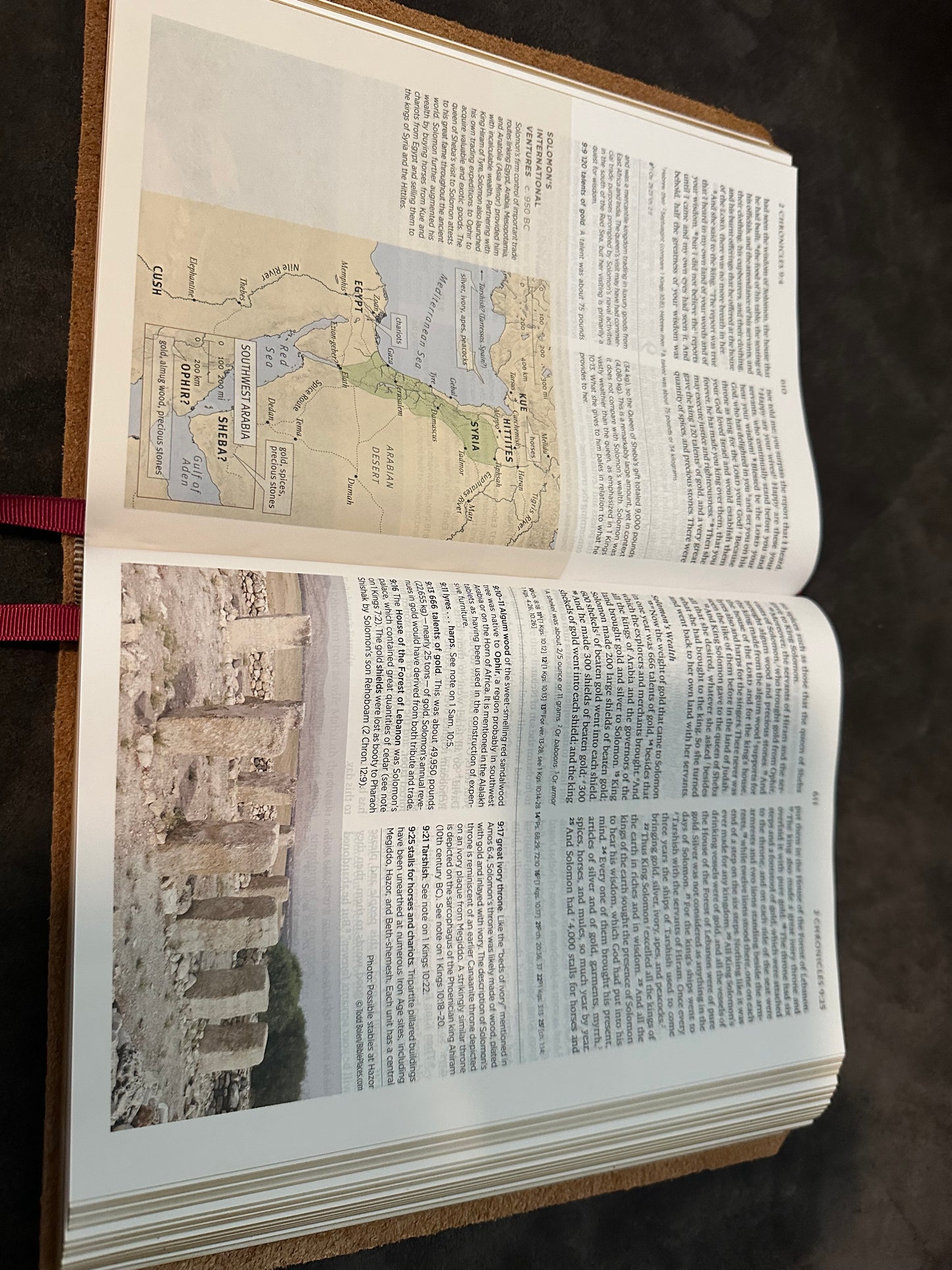 Esv archaeology Study Bible genuine Leather