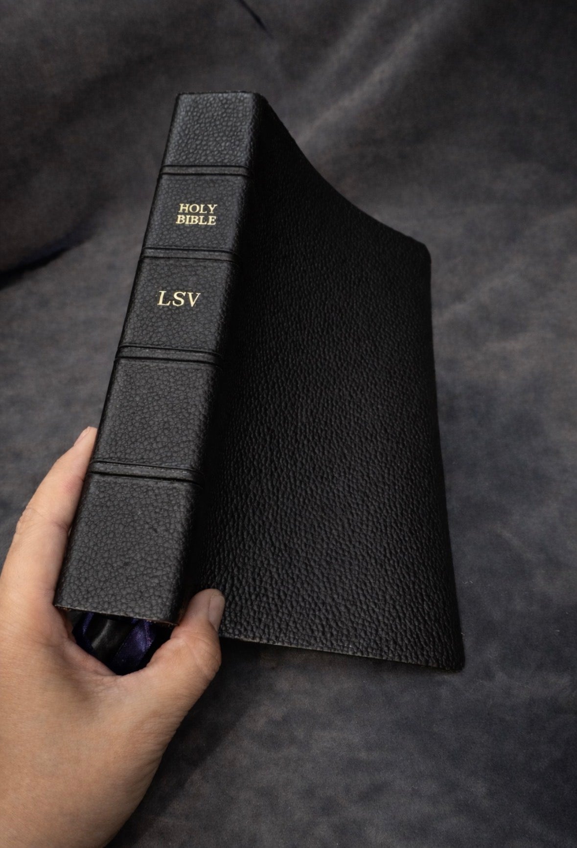 Literal standard Bible LSV black genuine letter