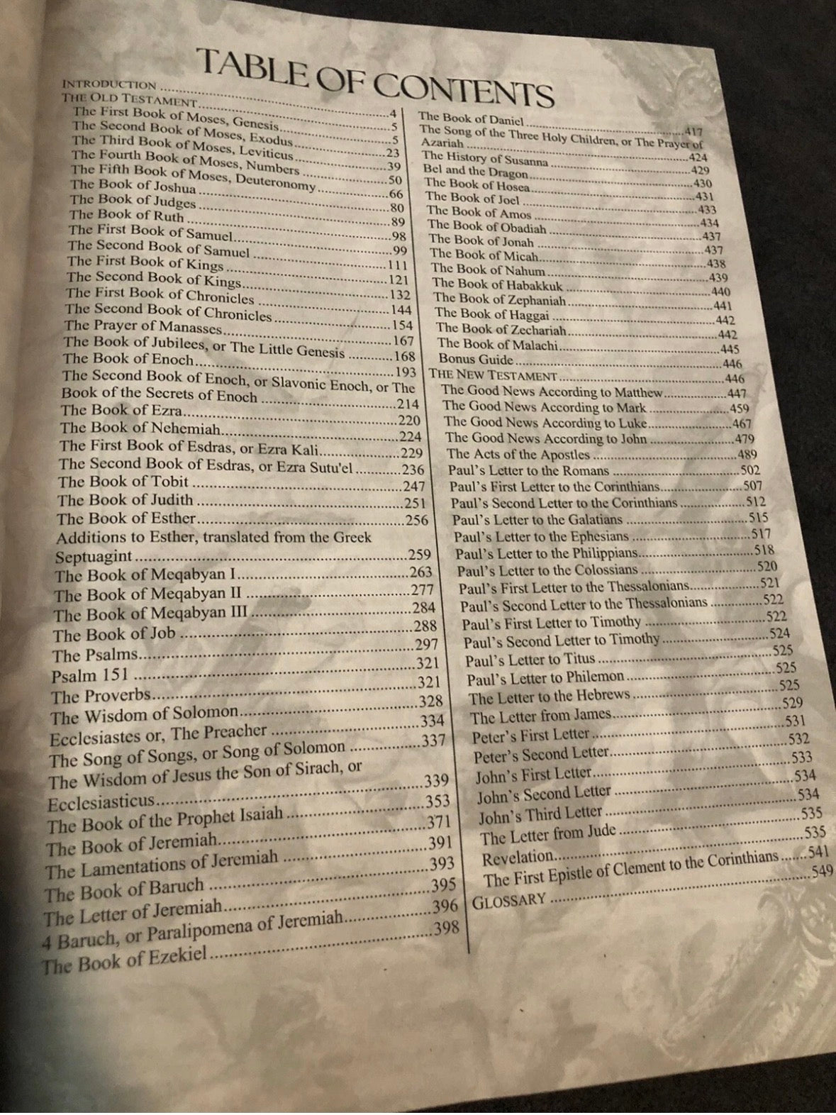 Ethiopian Bible white leather includes apocrypha and book of Enoch