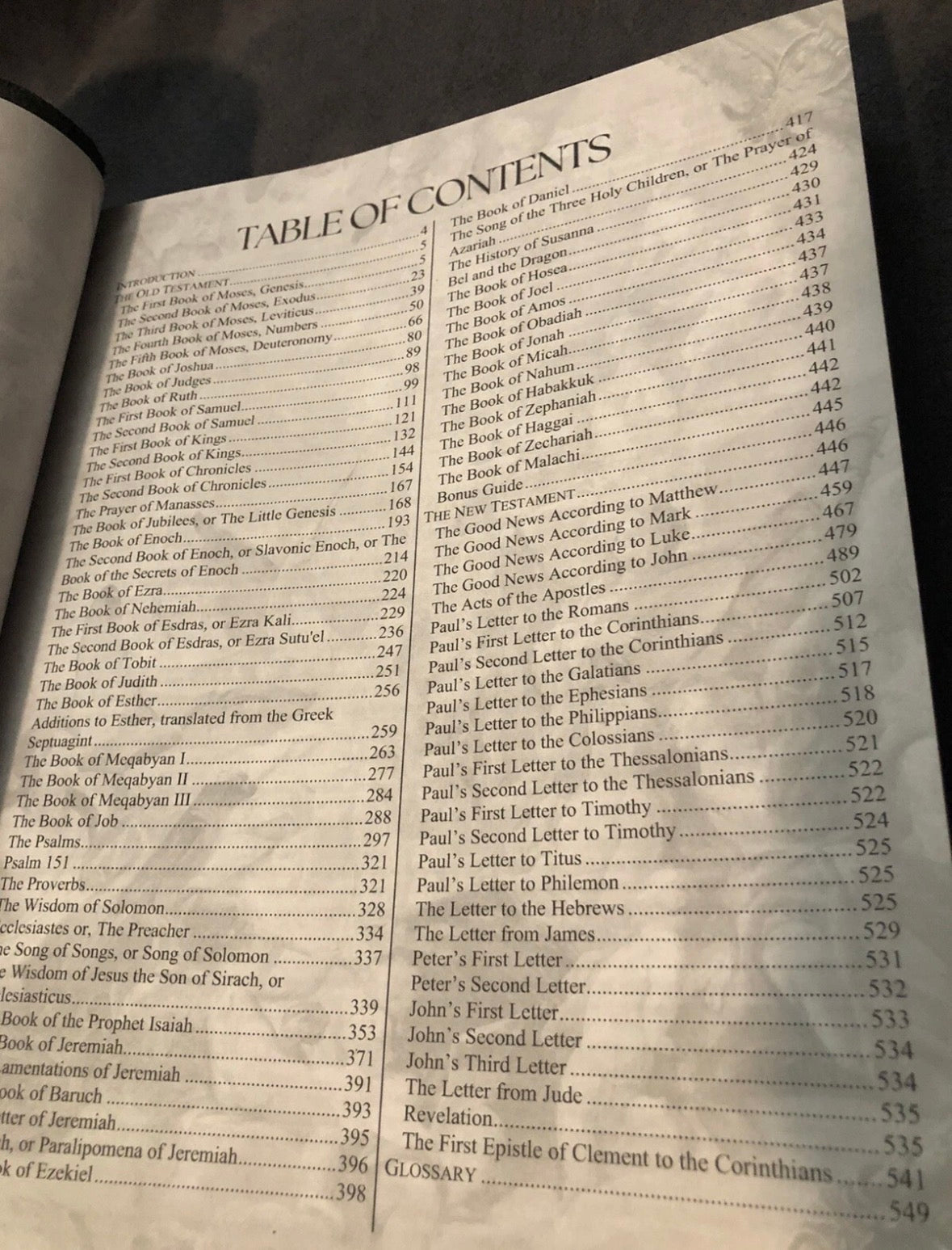 Ethiopian Bible white leather includes apocrypha and book of Enoch