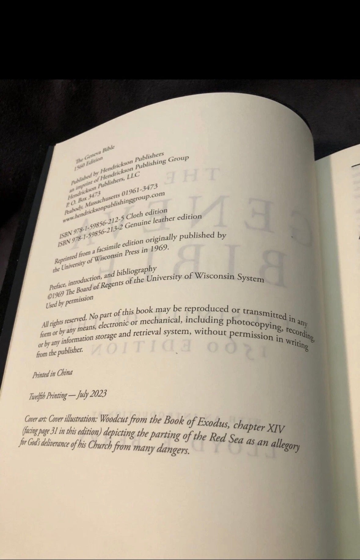 1560 Geneva Bible with apocrypha and reformer notes