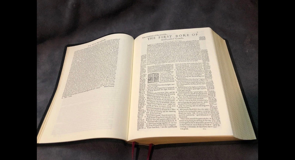 the geneva bible 1560 leather Brown with reformer notes