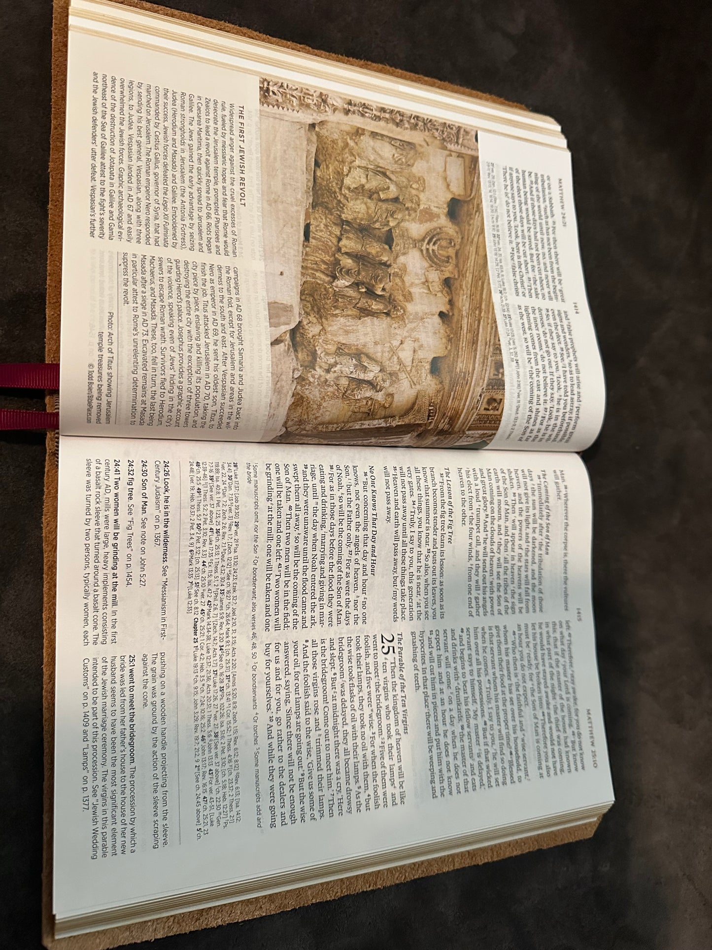 Esv archaeology Study Bible genuine Leather