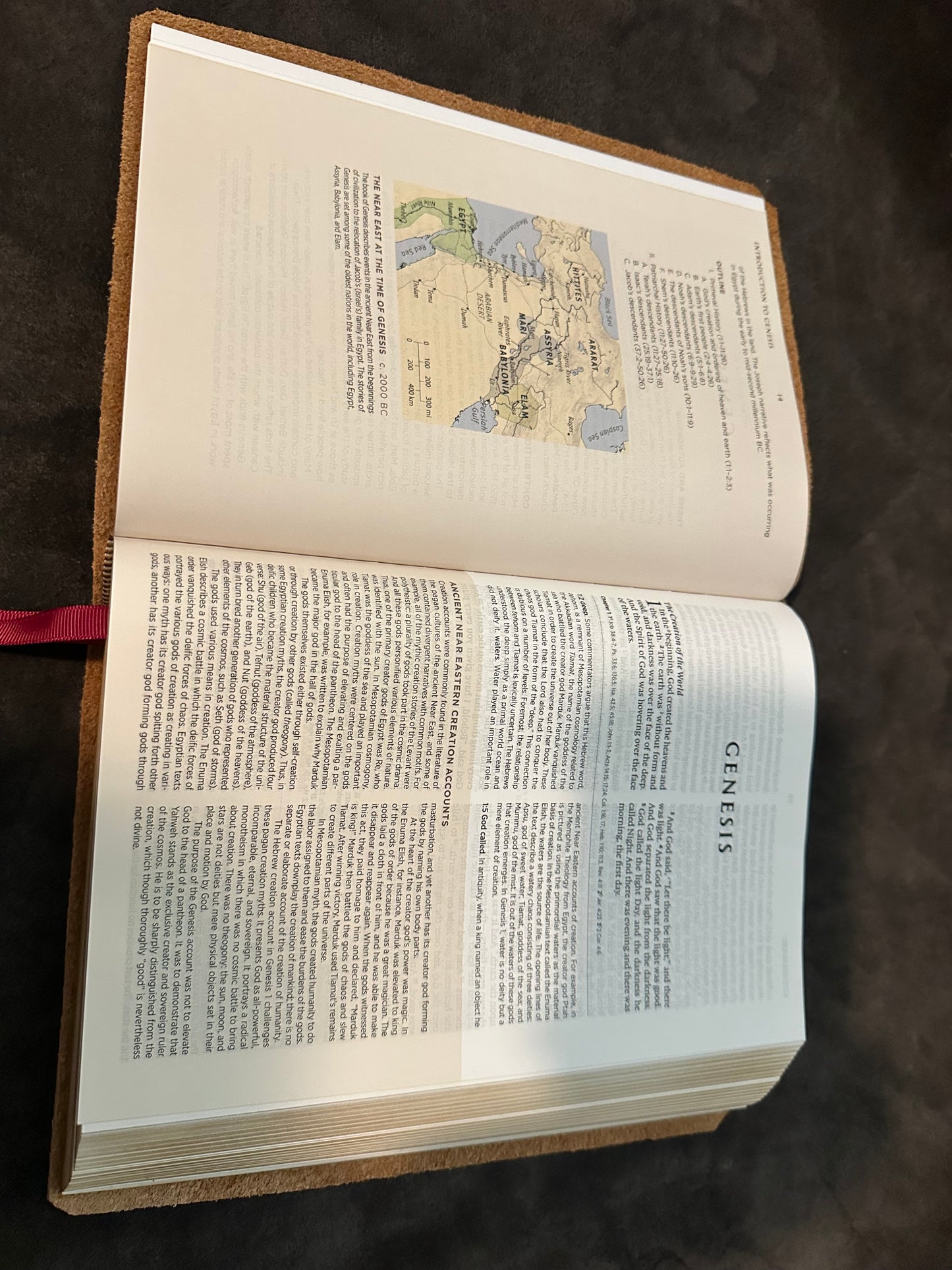Esv archaeology Study Bible genuine Leather