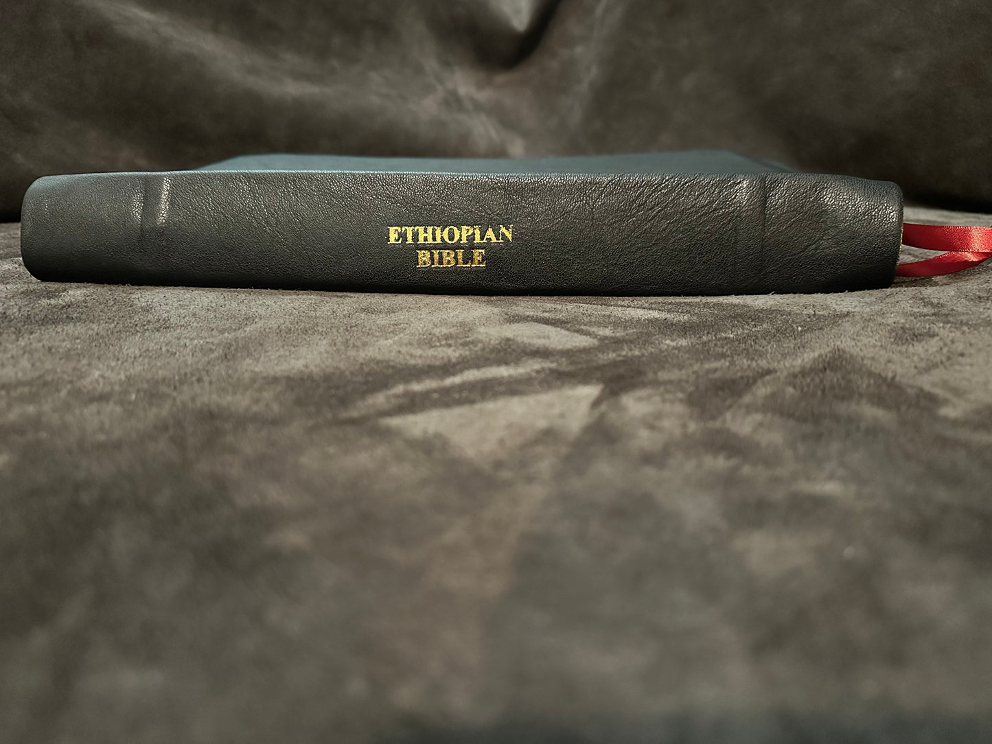 Edge lined Ethiopian Bible genuine leather