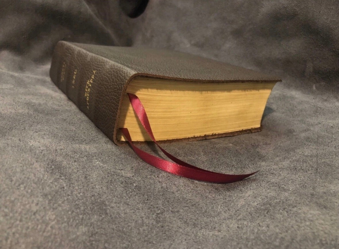 the geneva bible 1560 leather Brown with reformer notes