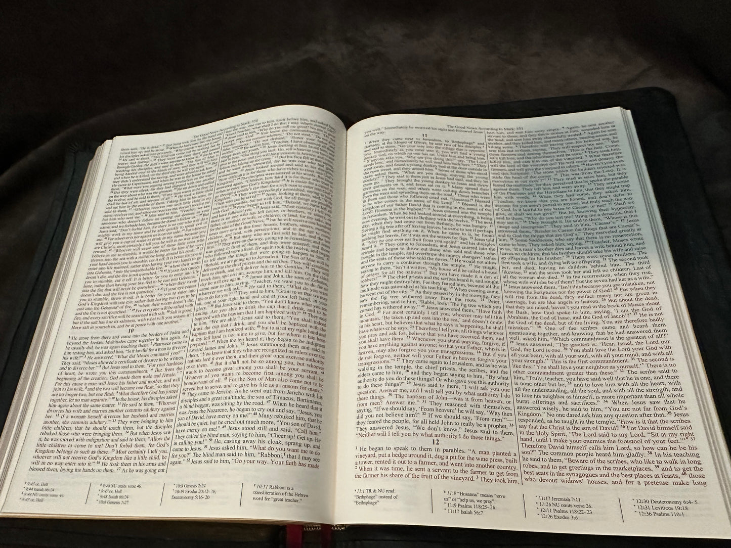 Edge lined Ethiopian Bible genuine leather