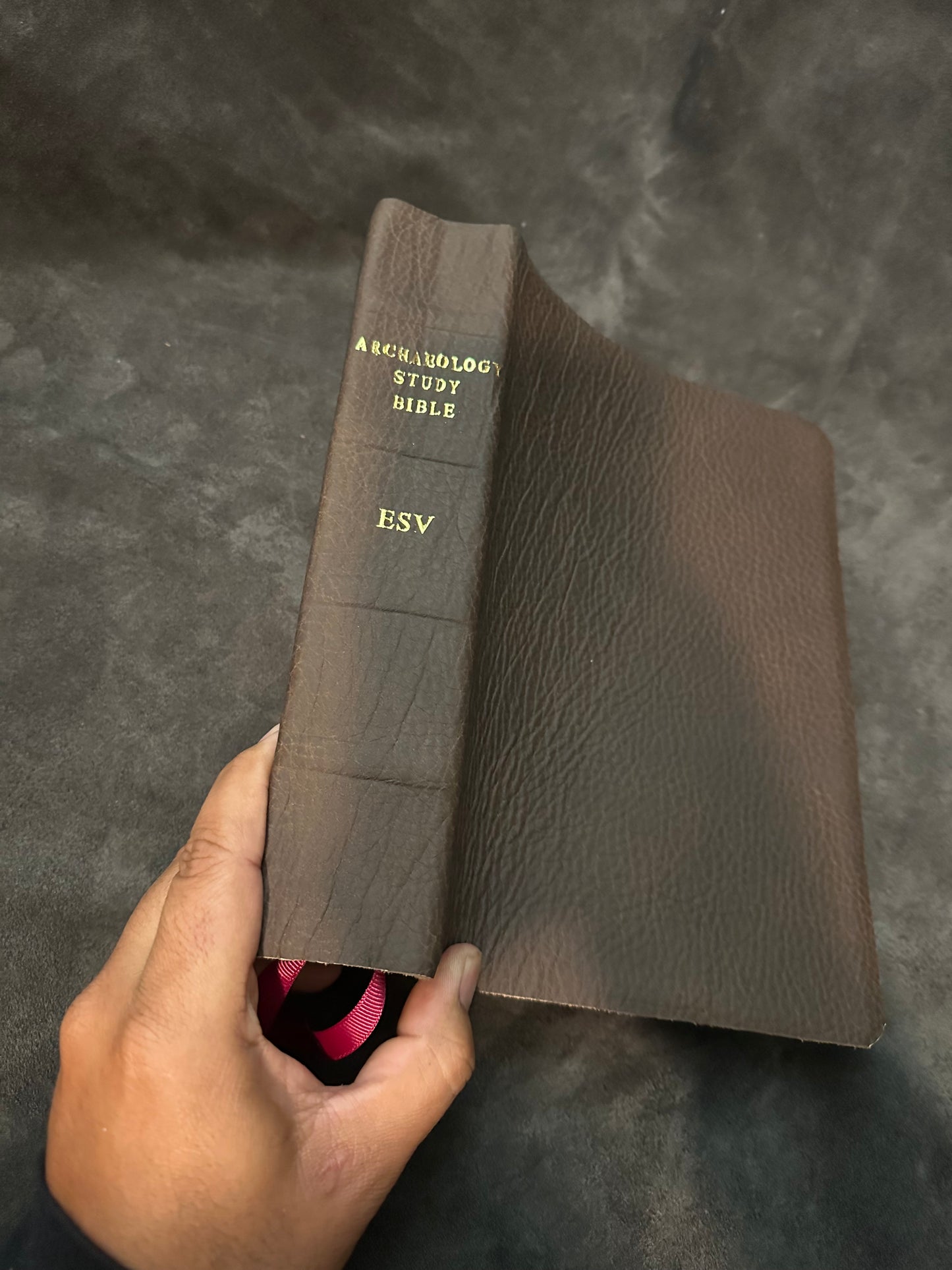 Esv archaeology Study Bible genuine Leather