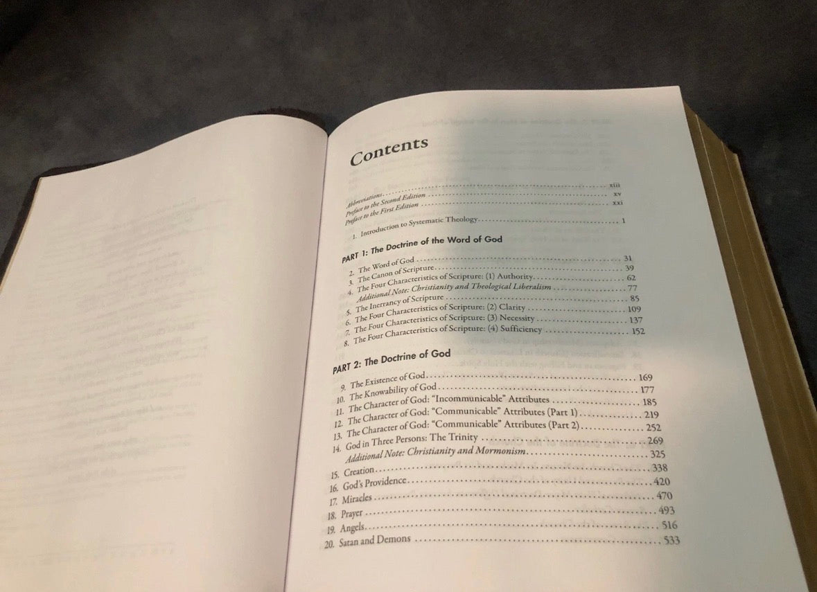 Rare Leather Bound systematic theology wayne grudem 2nd edition black