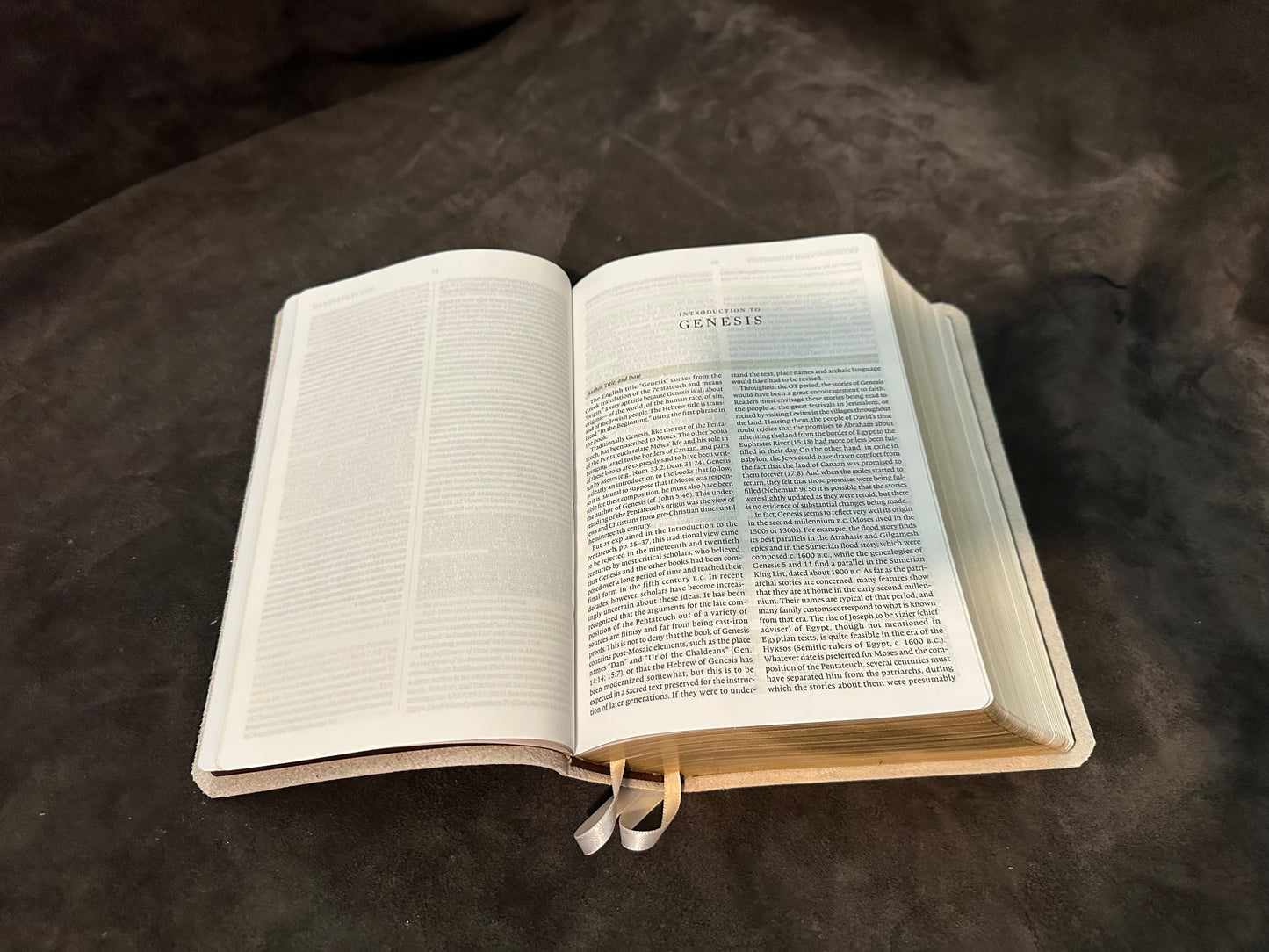 Esv study bible white genuine leather
