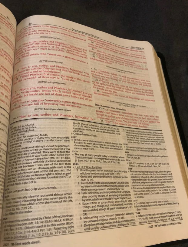 NKJV Dakes annotated reference Bible NEW KING JAMES Version cowhide Leather.
