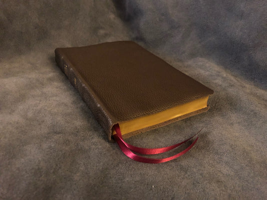 Legacy standard Bible LSB BROWN LEATHER 2 Double Column Verse By Verse